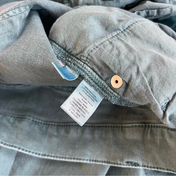 LOFT Women's Modern Skinny Crop Teal Jeans size 8 - Picture 5 of 7